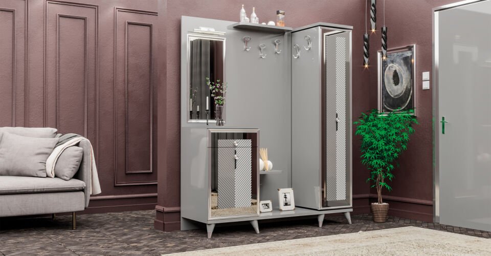 Tarz Mobilya Elmas Portmanto