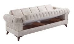Carter Modern Koltuk Takımı (Krem-Kahve)