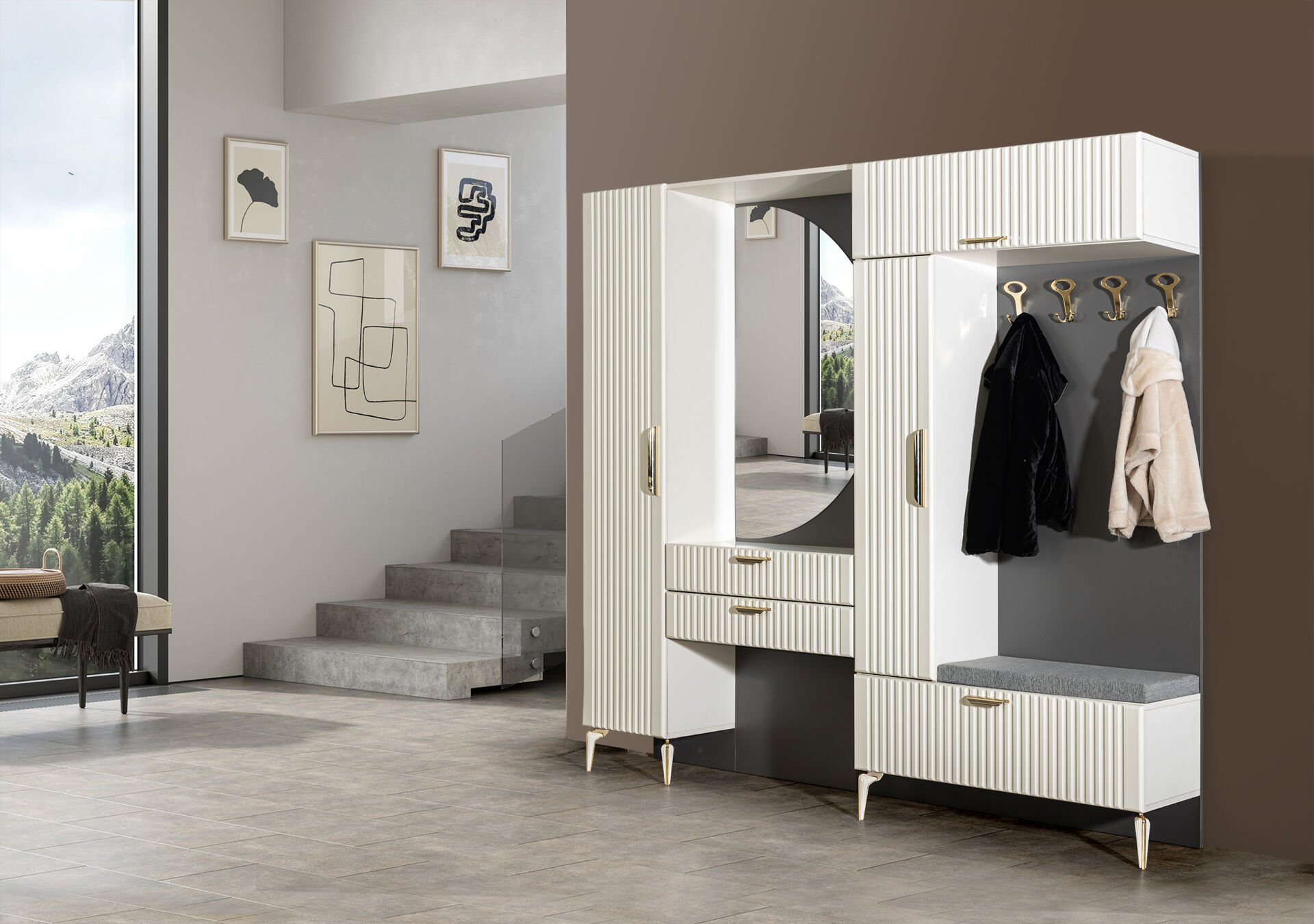 Tarz Mobilya Yasemin Portmanto