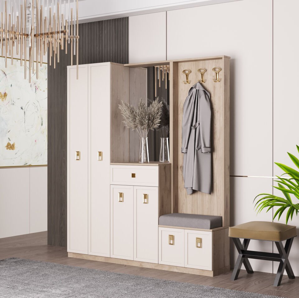 Tarz Mobilya Yıldız Portmanto