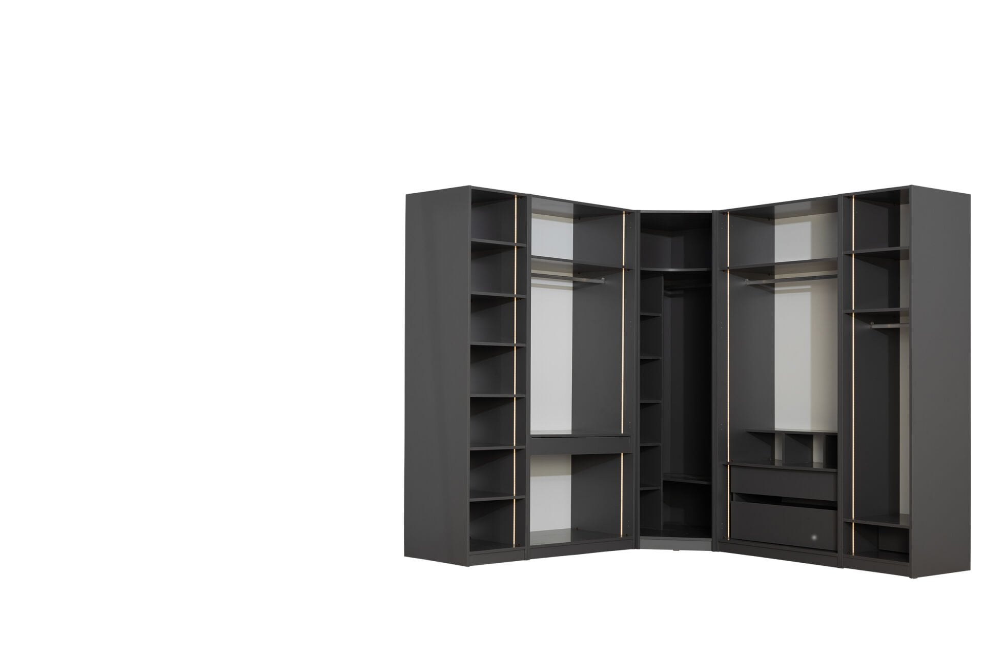 Tarz Mobilya infinitiy Köşe Giyinme Dolabı