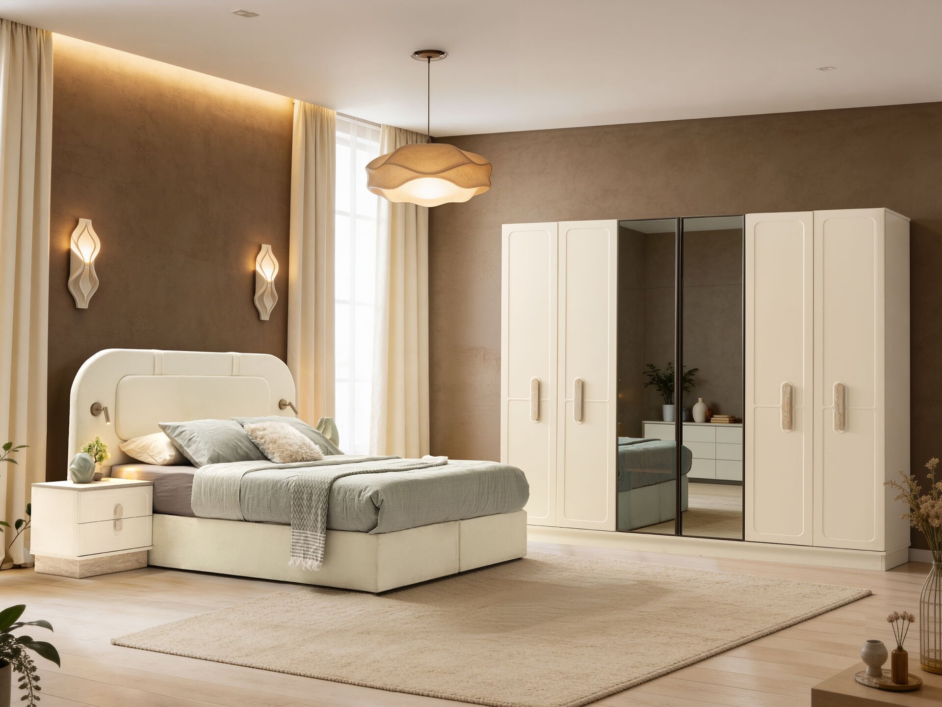 Tarz Mobilya Erciyes Hesaplı Yatak Odası Takımı