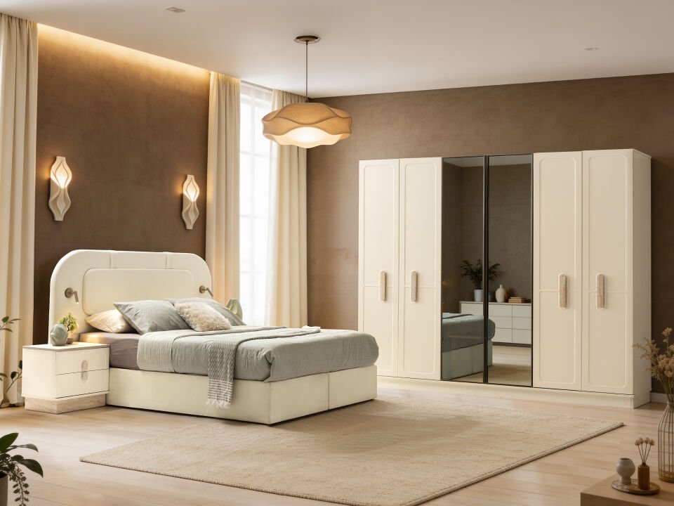 Tarz Mobilya Erciyes Hesaplı Yatak Odası Takımı