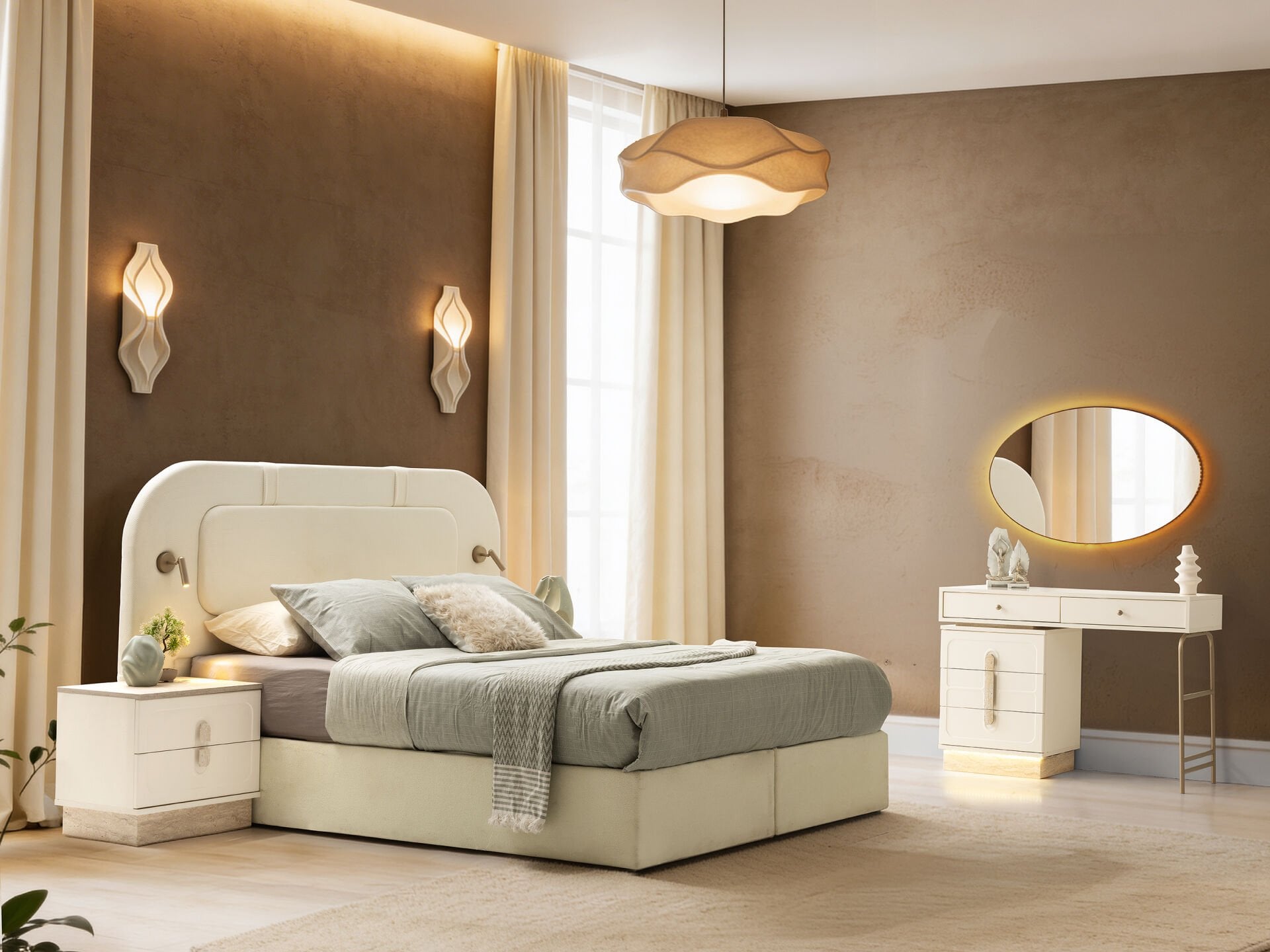 Tarz Mobilya Erciyes Hesaplı Yatak Odası Takımı