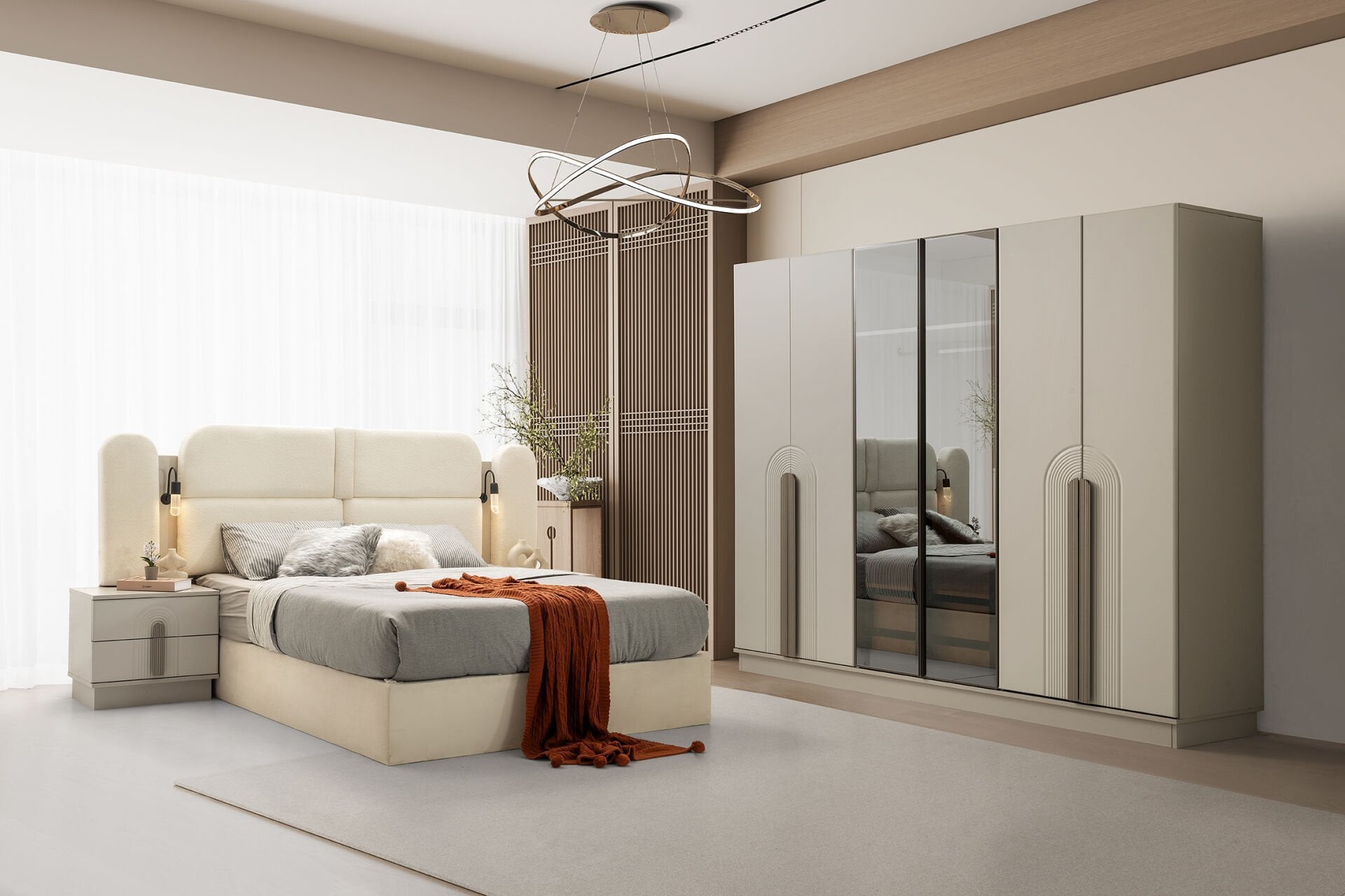 Tarz Mobilya Kaş Hesaplı Yatak Odası Takımı