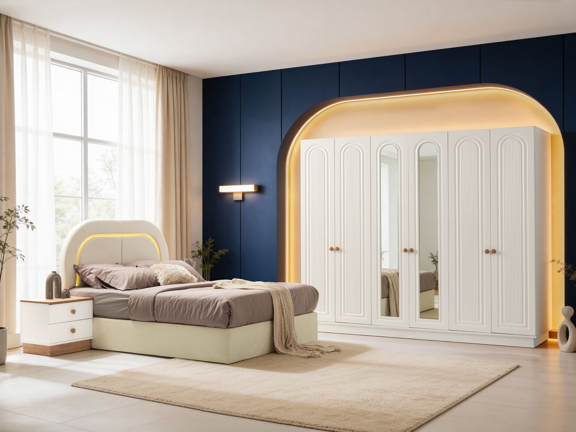 Tarz Mobilya Budva Hesaplı Yatak Odası Takımı