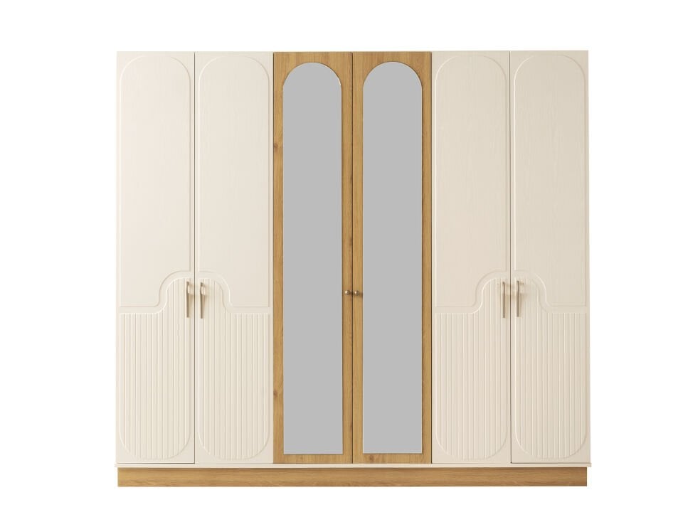 Tarz Mobilya Lodus Hesaplı Yatak Odası Takımı Aynalı Gardırop Şık Modern