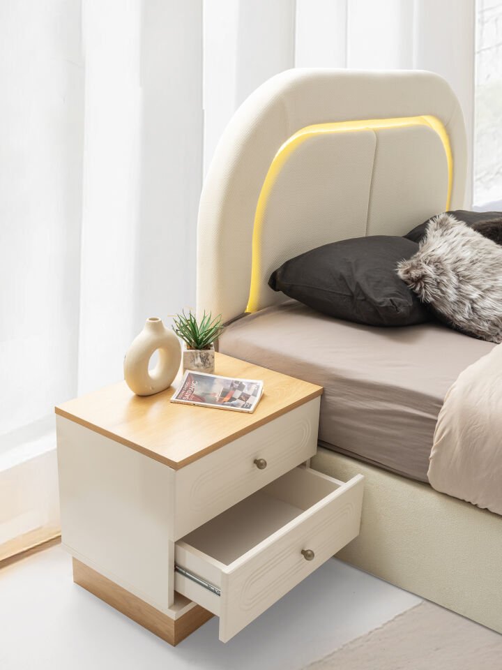 Tarz Mobilya Roma Hesaplı Yatak Odası Takımı Modern Aynalı Gardırop
