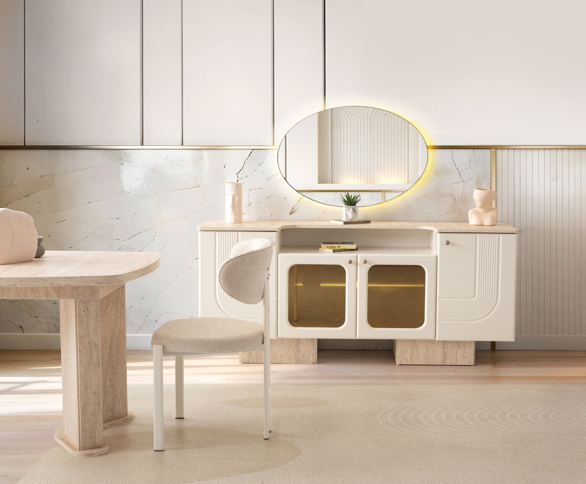 Tarz Mobilya Alaçatı Hesaplı Yemek Odası Takımı