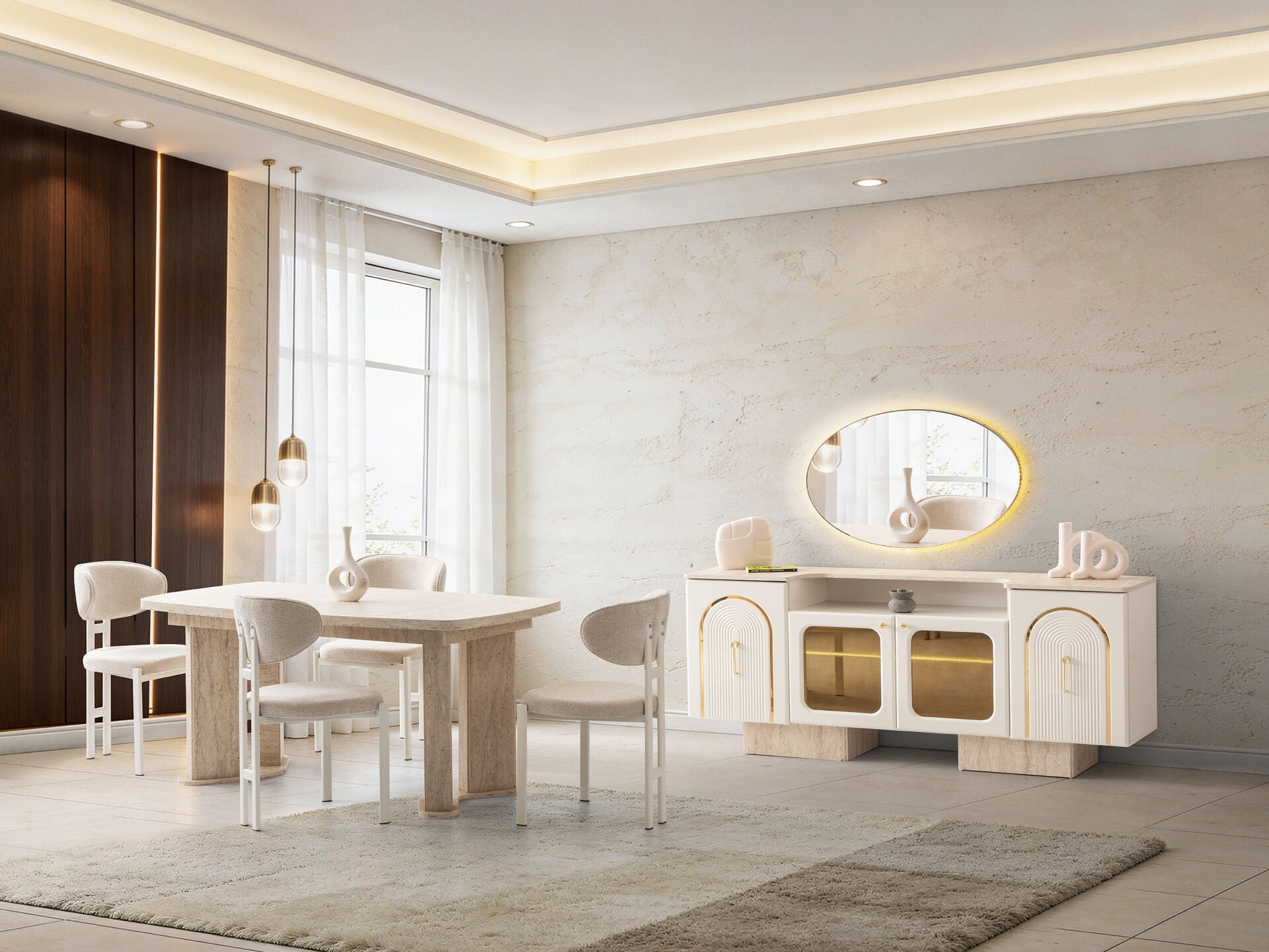 Tarz Mobilya Ares Hesaplı Yemek Odası Takımı