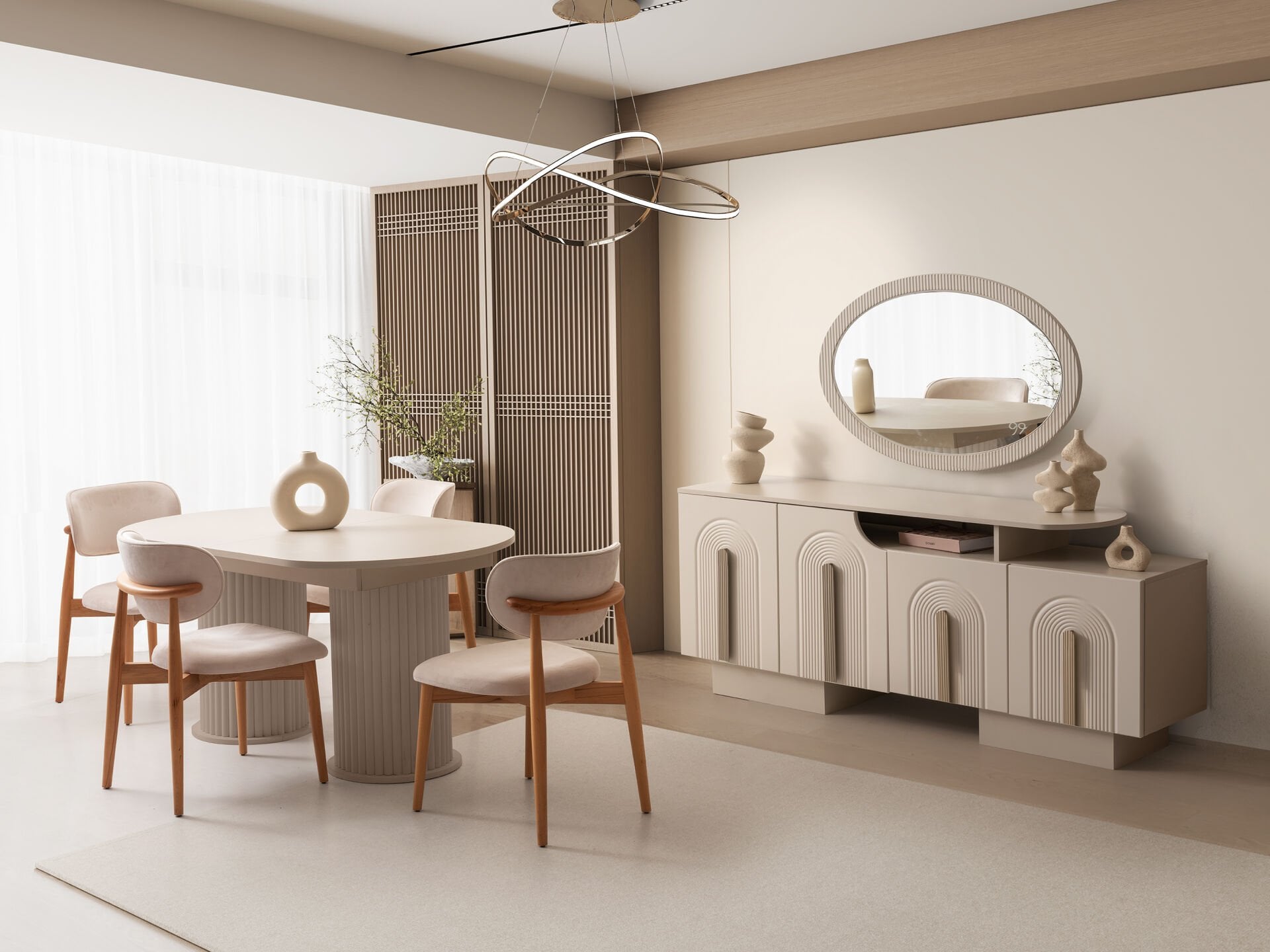 Tarz Mobilya Kaş Hesaplı Yemek Odası Takımı