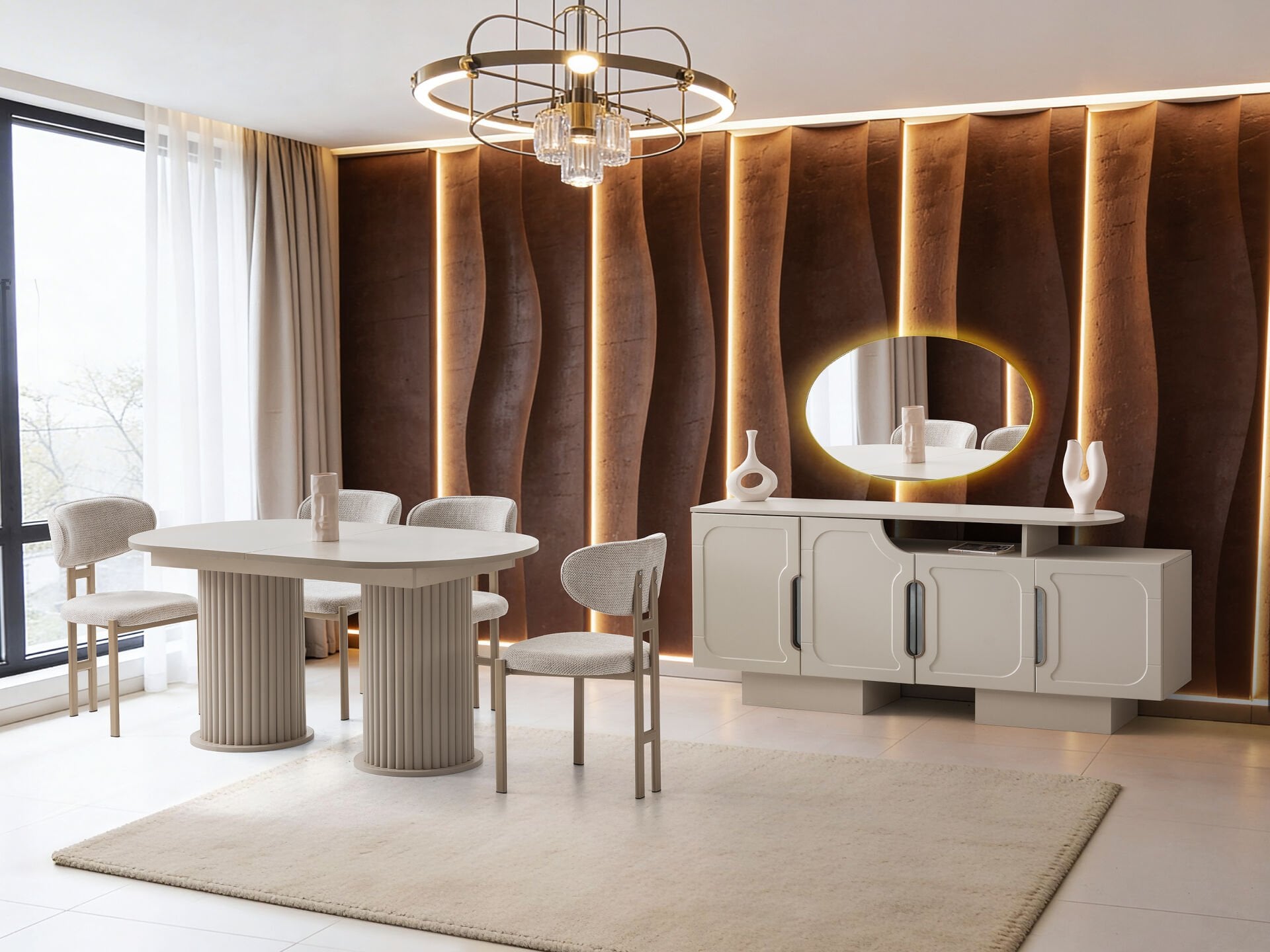 Tarz Mobilya Kozan Hesaplı Yemek Odası Takımı