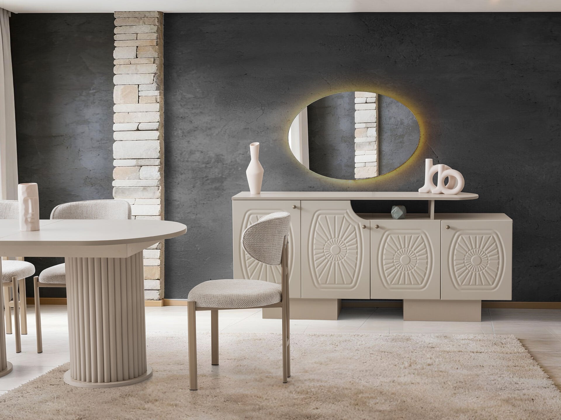 Tarz Mobilya Venüs Hesaplı Yemek Odası Takımı