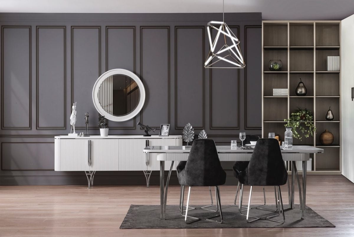 Stella Metal Tasarım Yemek Odası Takımı