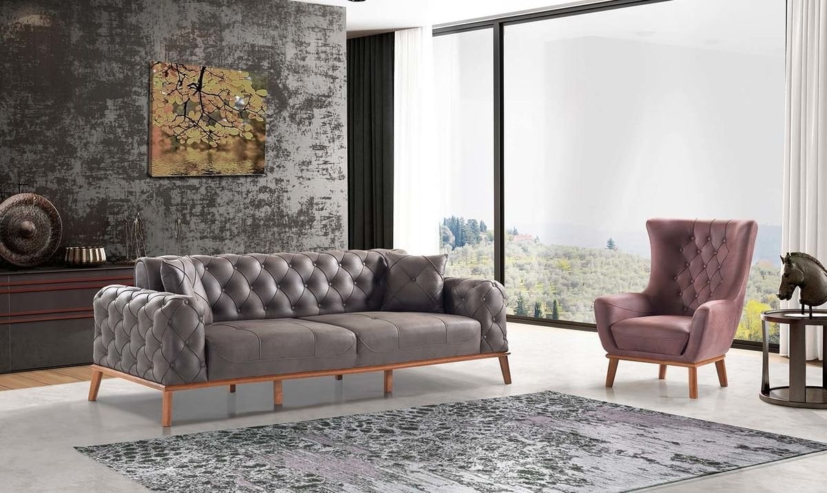 Boyd Modern Koltuk Takımı (Gri)