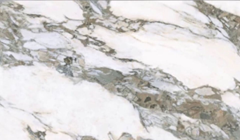 Dorex Modern Porselen Yemek Masası, Mermer Desenli,Yuvarlak