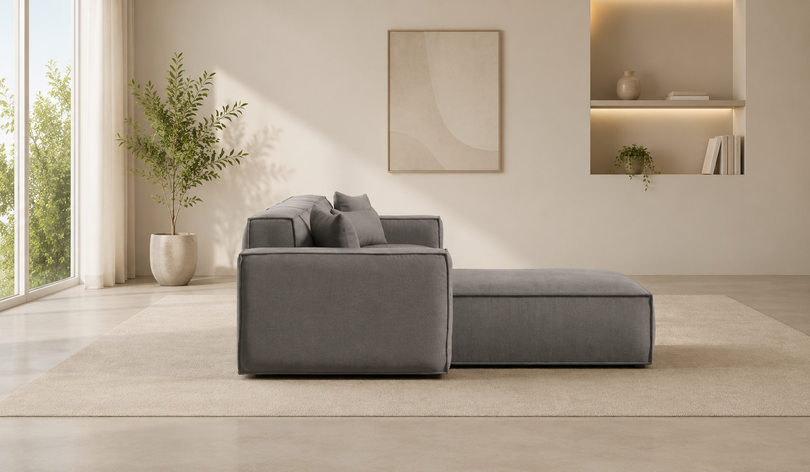 Restful Rahat Modern Köşe Takımı Gri
