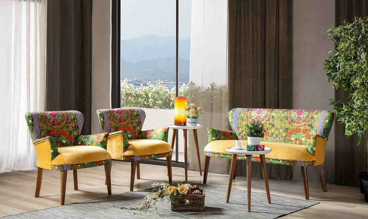 Fazelya Çay Seti Takımı Sarı