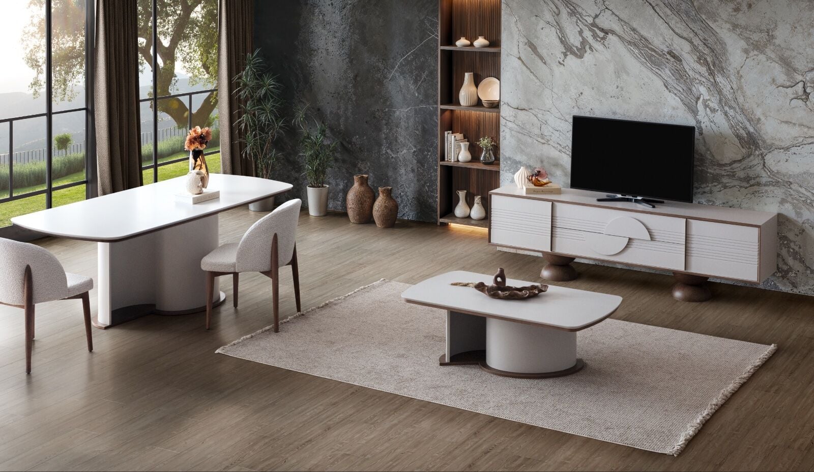 Tarz Mobilya Estella Modern Yemek Odası Takımı