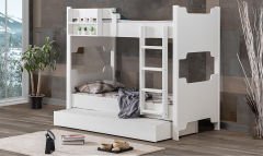 Lunar Modern 3 lü Ranza Beyaz