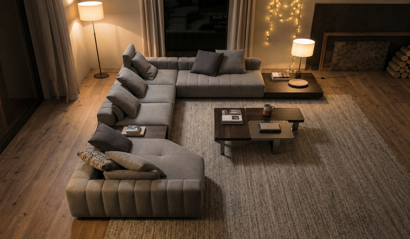 Trend Tarz  Modern Köşe Takımı Kahve Rengi