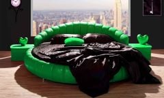 Çağın Yuvarlak Karyola Yeşil