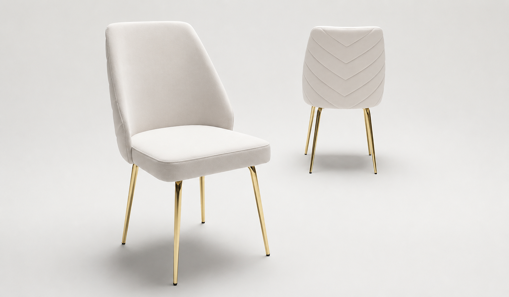 Tarz Mobilya Ares Gold Ayaklı Kumaş Sandalye