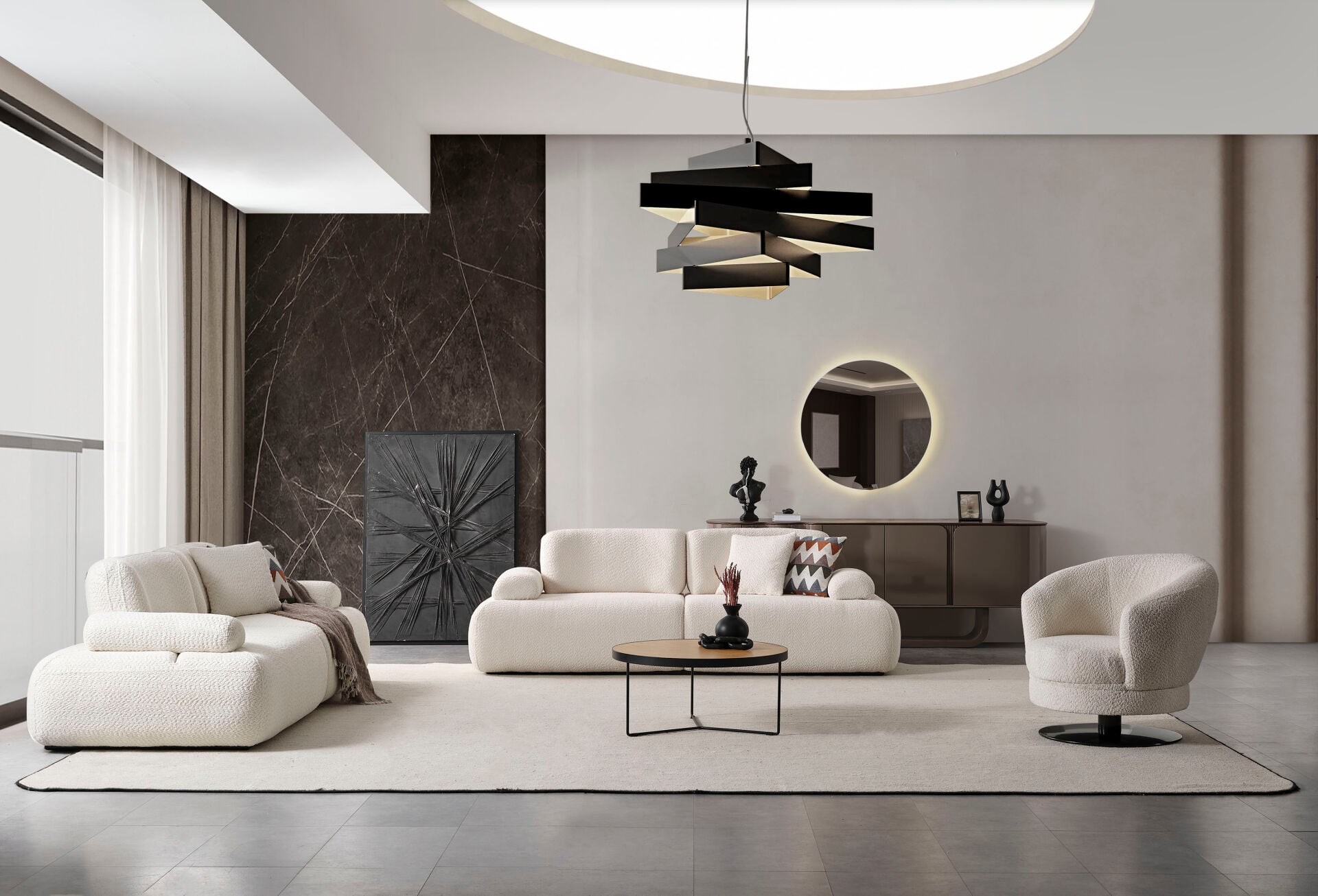 Mocca Mekanızmalı Modern Koltuk Takımı