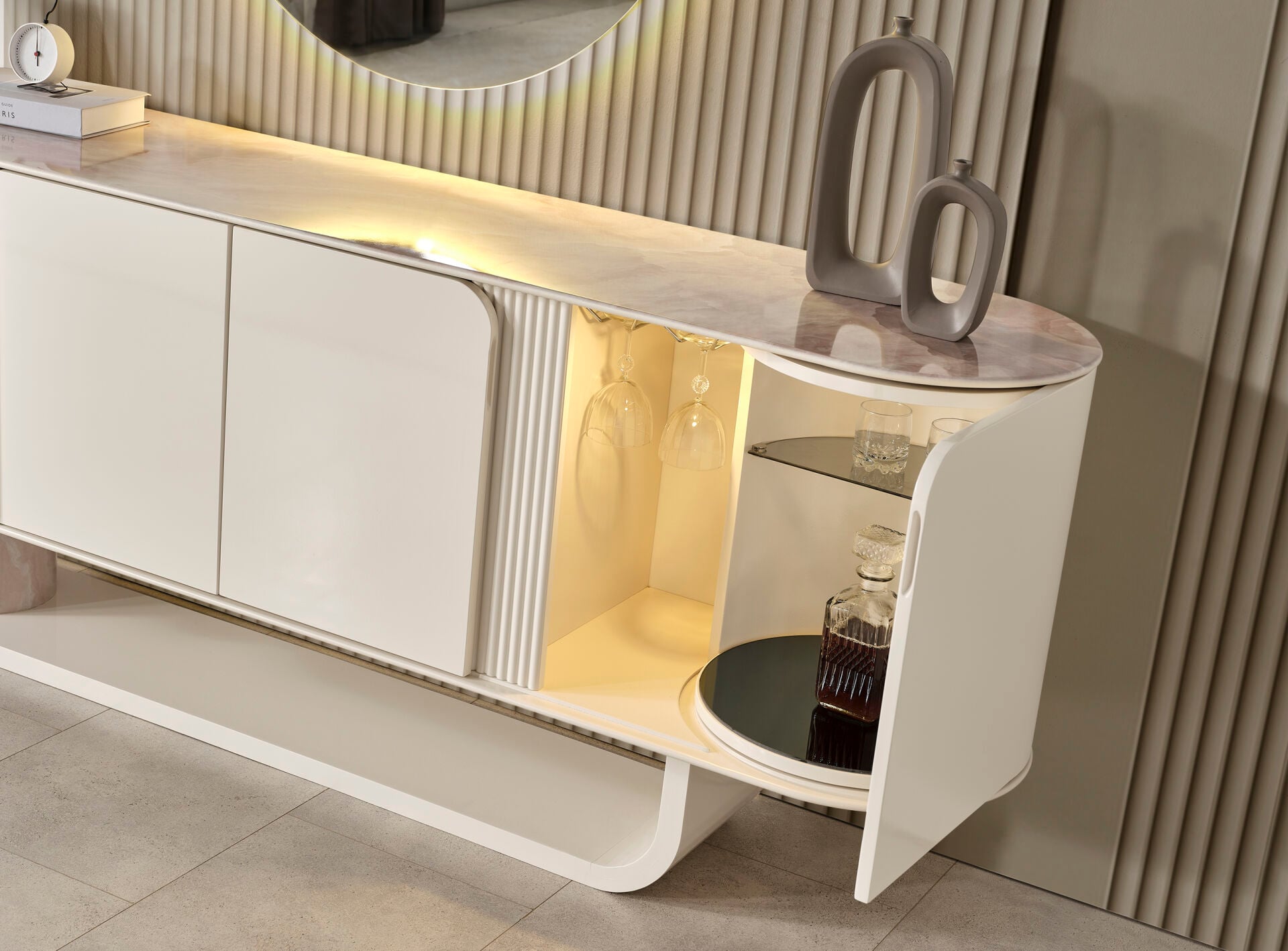 Mocca Modern Yemek Odası Takımı Beyaz