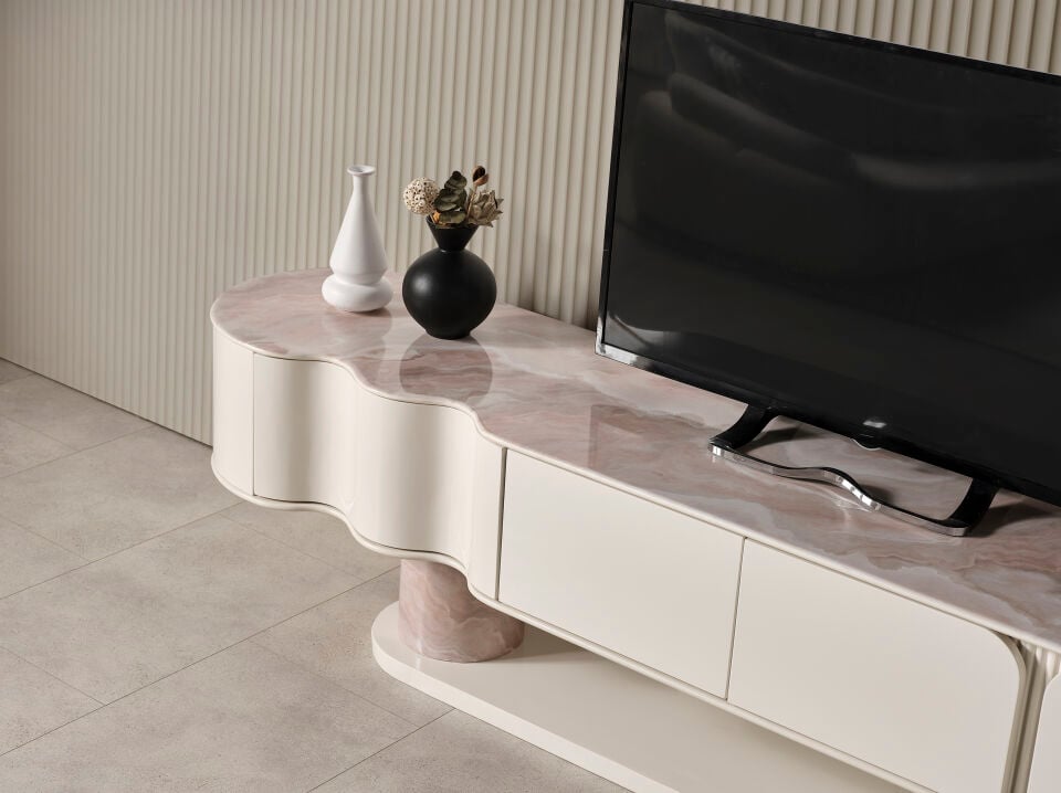 Mocca Modern Tv Ünitesi Beyaz