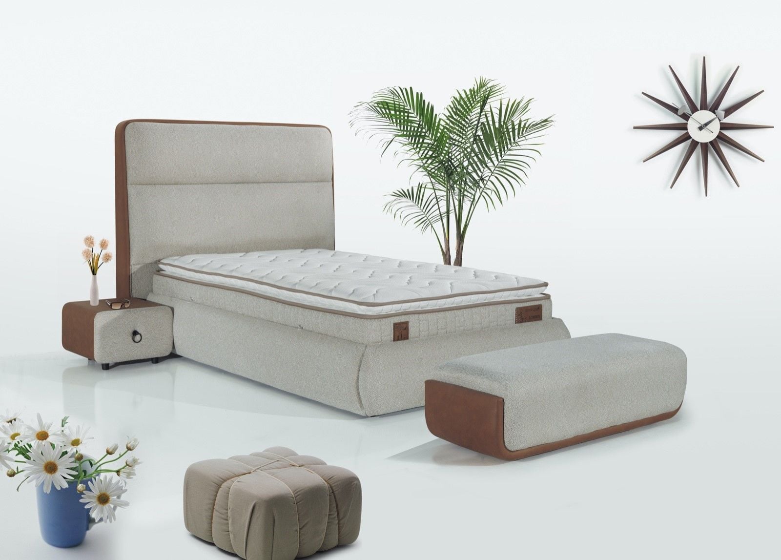 Tarz Mobilya Paris Tek Kişilik Modern Karyola