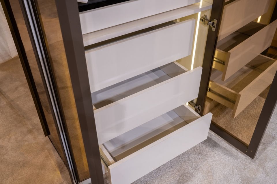 Tarz Mobilya Latte Köşe Dolaplı Modern Yatak Odası Takımı