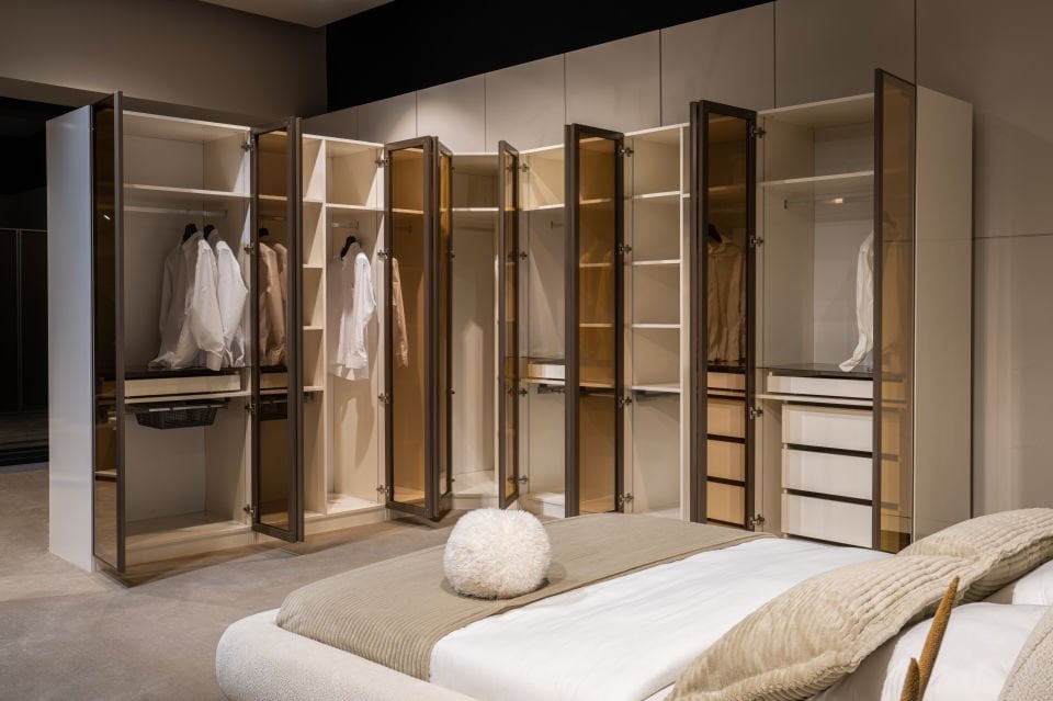 Tarz Mobilya Latte Köşe Dolaplı Modern Yatak Odası Takımı