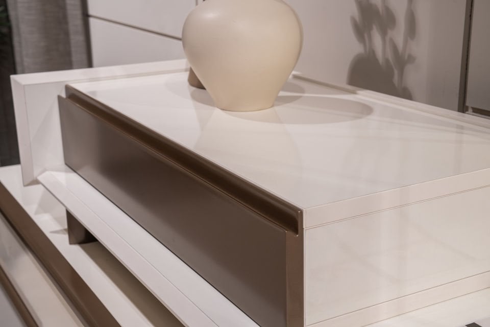 Tarz Mobilya Latte Köşe Dolaplı Modern Yatak Odası Takımı