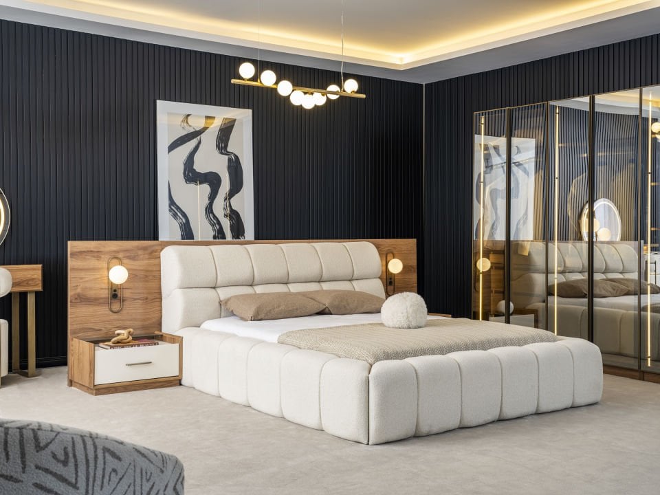 Tarz Mobilya Zenit Köşe Dolaplı Modern Yatak Odası