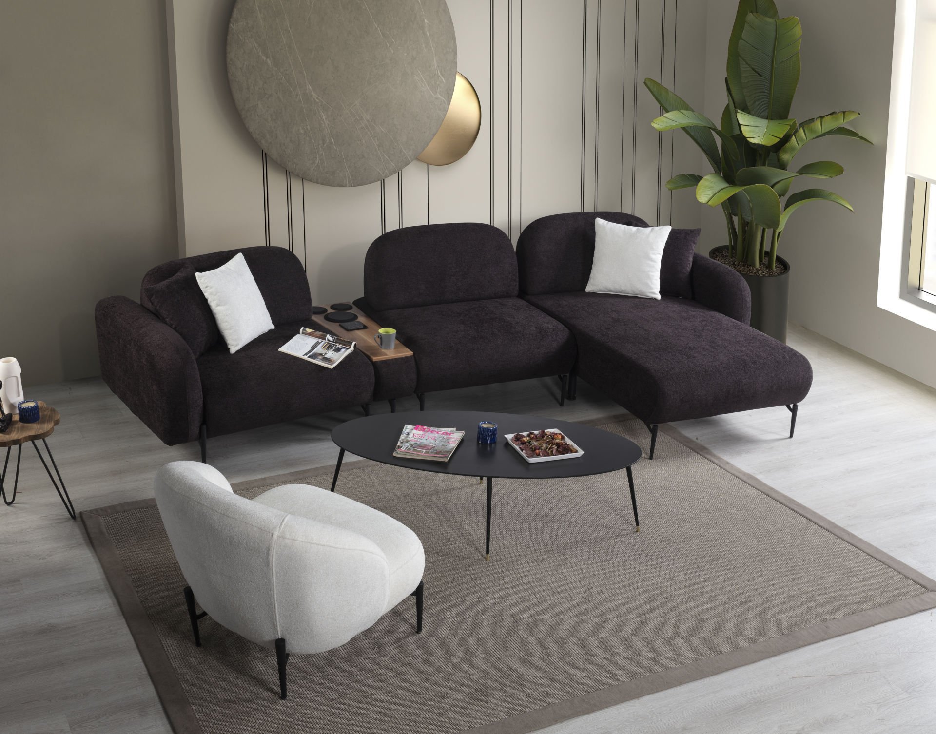 Tarz Mobilya Pamira Modern Köşe Koltuk