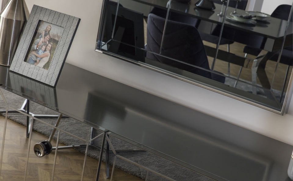 Tarz Mobilya Royal Modern Yemek Odası Takımı Antrasit Gri