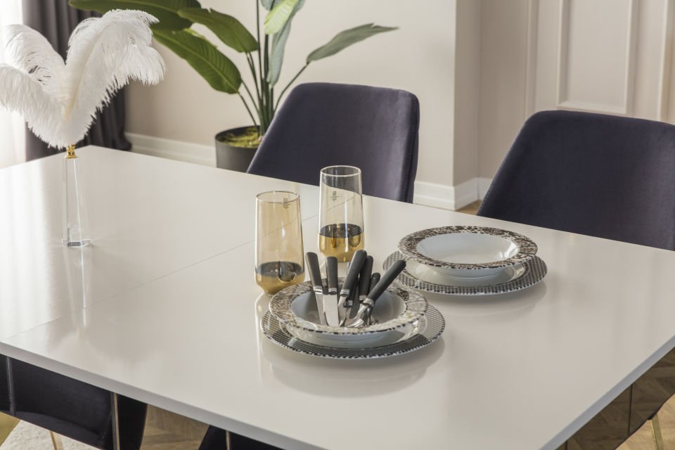 Tarz Mobilya Royal Modern Yemek Odası Takımı Aytaşı Rengi