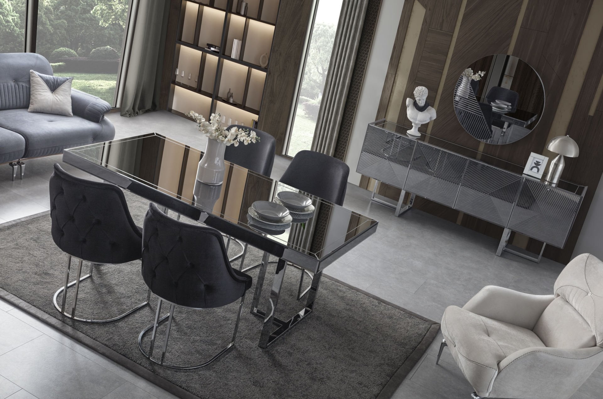 Tarz Mobilya Noble Modern Yemek Odası Takımı