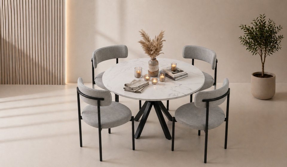 Buket Modern Masa Takımı