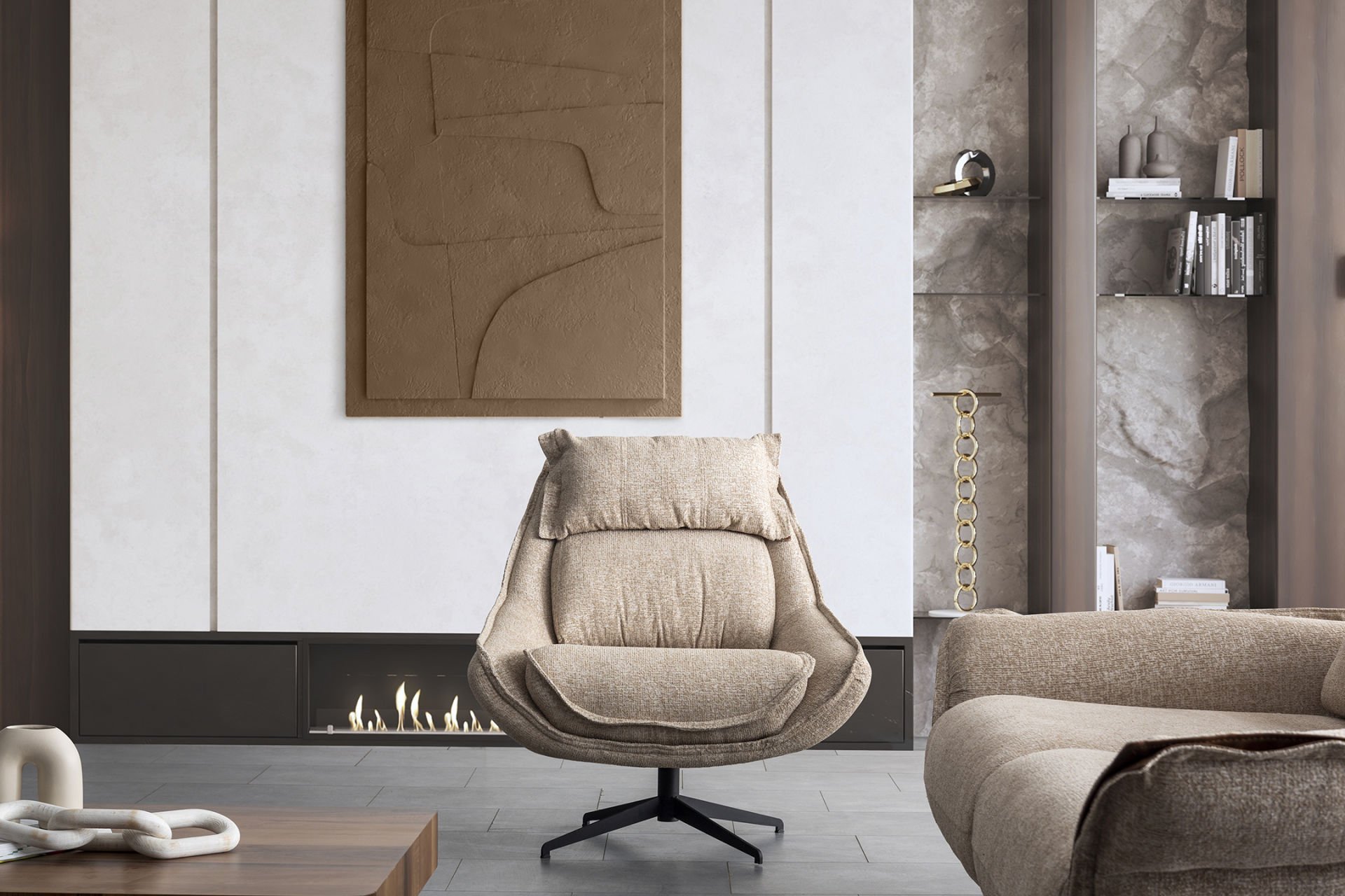 Tarz Mobilya Vega Modern Tekli Berjer