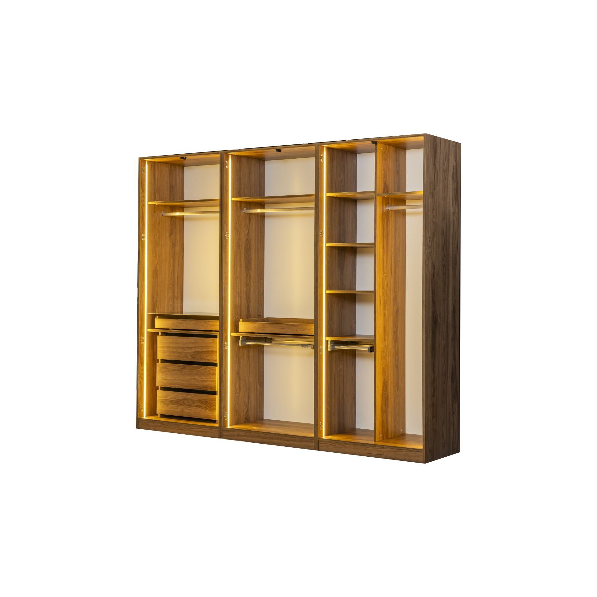 Tarz Mobilya Zenit Gardrop  Modüler Cam Kapaklı