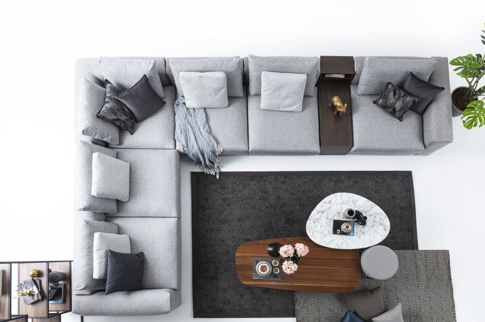 Tarz Mobilya Master Gray Modern Köşe Koltuk Takımı