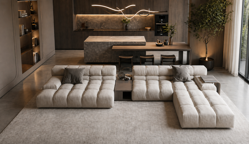 Tarz Mobilya Olive  Modern Köşe Koltuk Takımı
