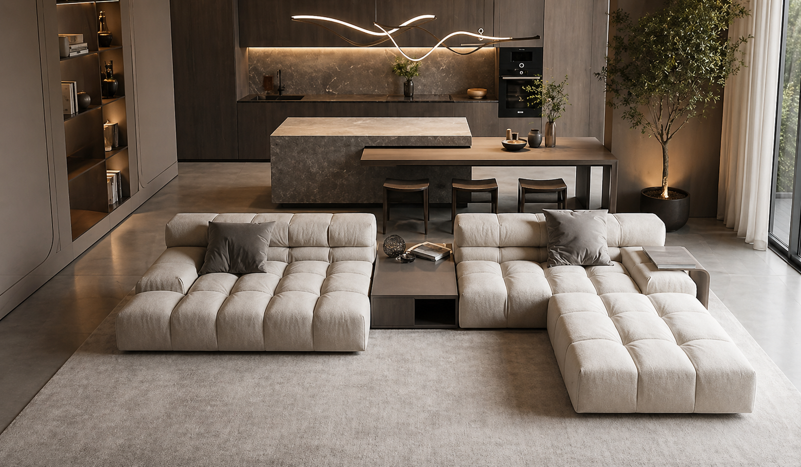 Tarz Mobilya Olive  Modern Köşe Koltuk Takımı