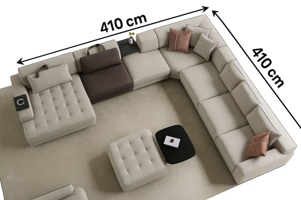 Tarz Mobilya Long Köşe Koltuk Takımı