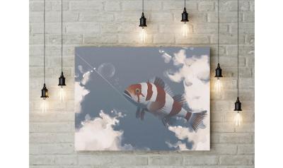 Fish Kanvas Tablo 100x70
